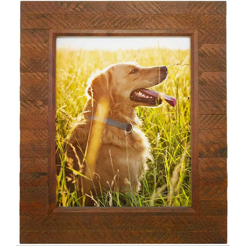 tokyolongco 1,11X17 Inch Wooden Poster Picture Frame Rustic Brown